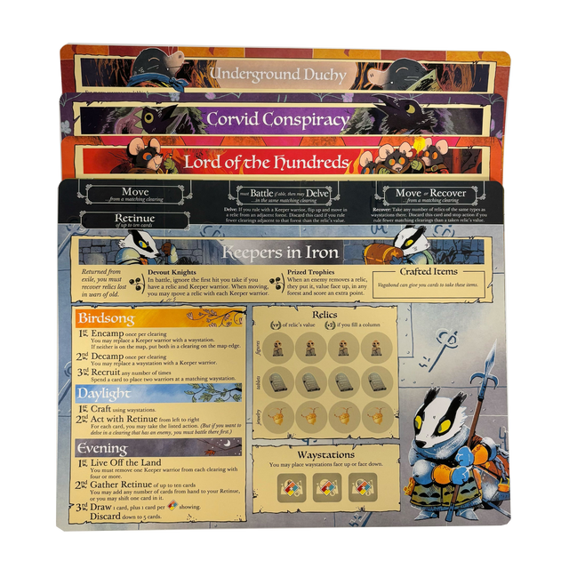 [RETAIL CASE] Root Cardstock Faction Board Pack (6 Copies)